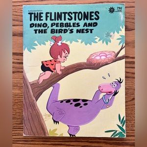 Vintage 1973 The Flintstones: Dino, Pebbles, And The Bird’s Nest Book